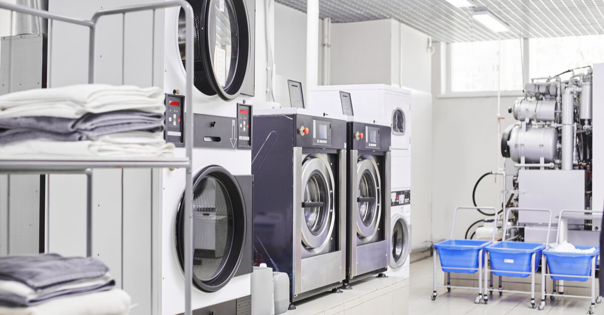 Washing machine in dry cleaning